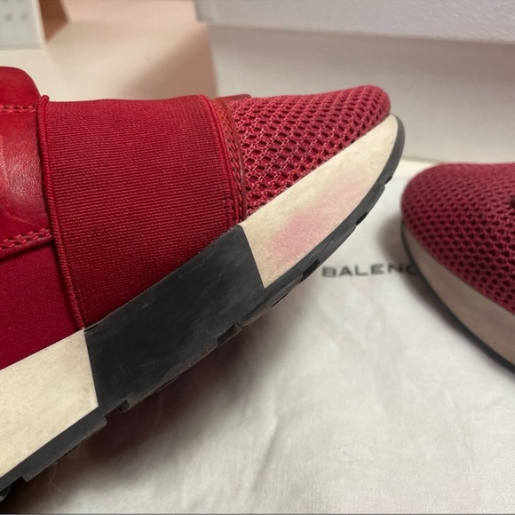 Balenciaga Red Race Runners - Picture 5 of 9